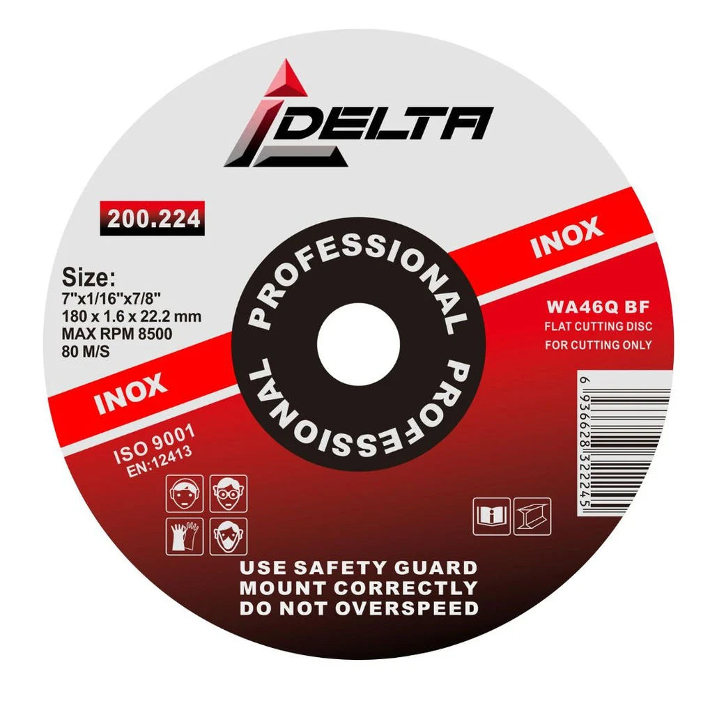 Disco Corte acero 7"x1,6mm (7"x1,16"x22,2")