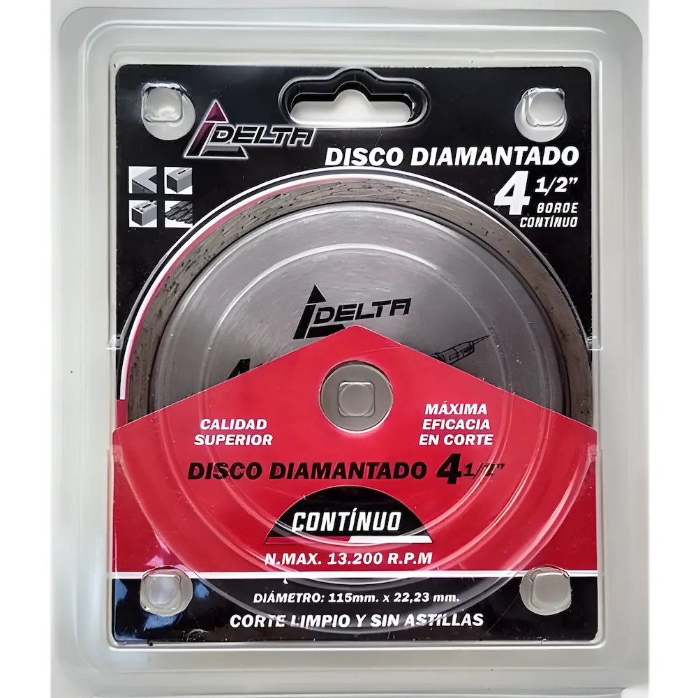 Disco diamantado 4-1/2" continuo