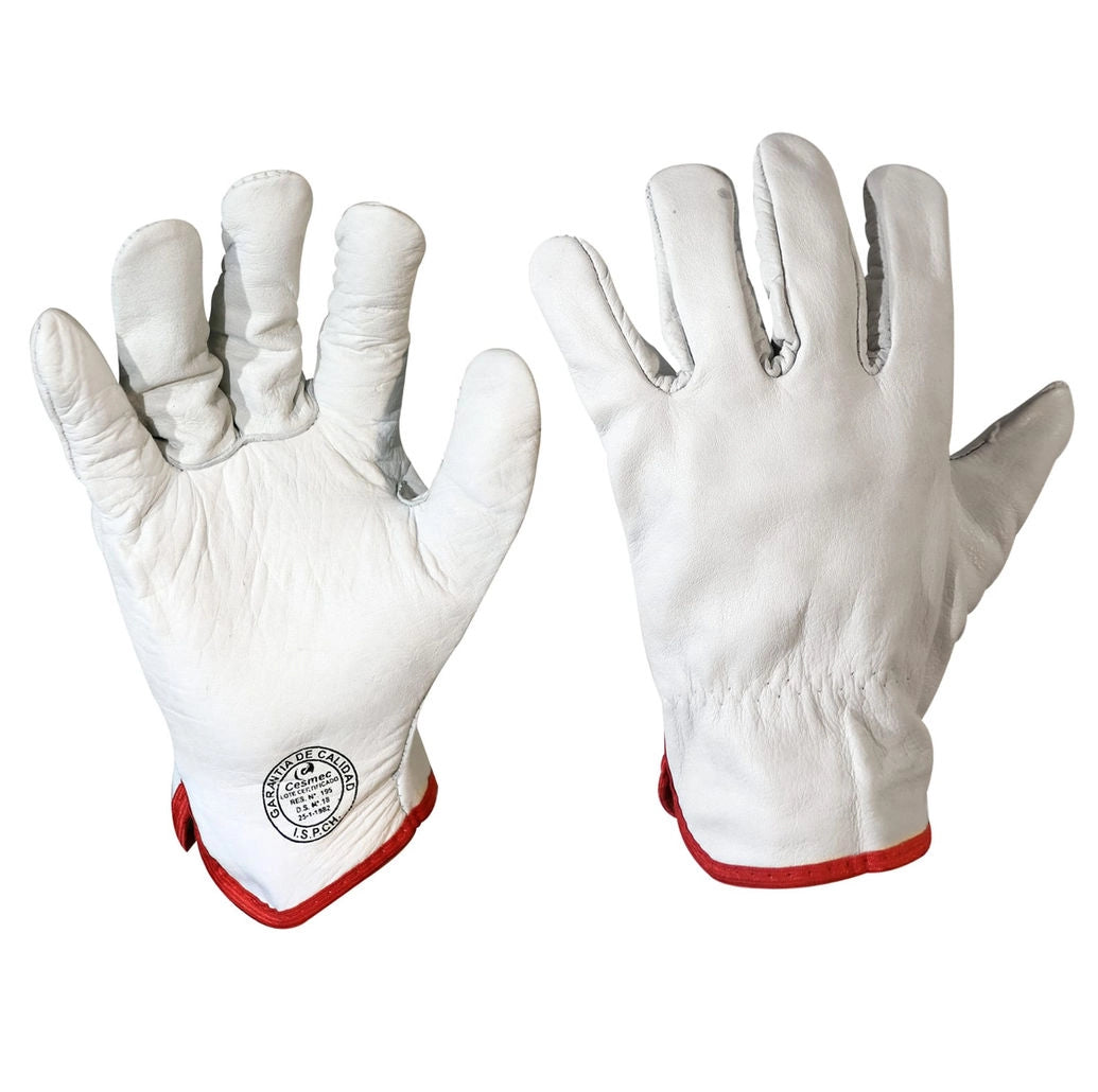 Guante cabritilla natural sin forro