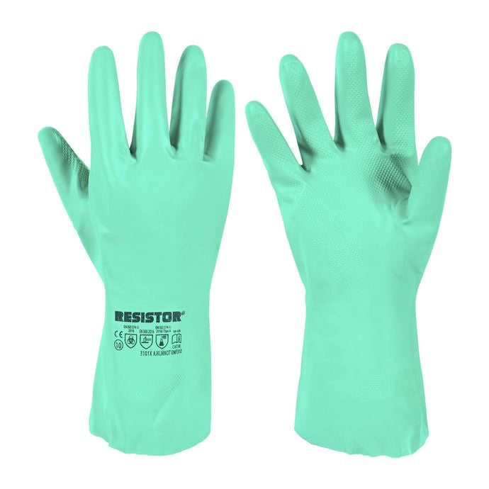 Guante nitrilo flocado