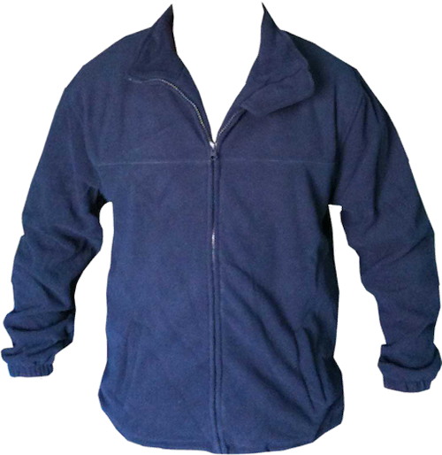 Micropolar térmico azul marino con cierre