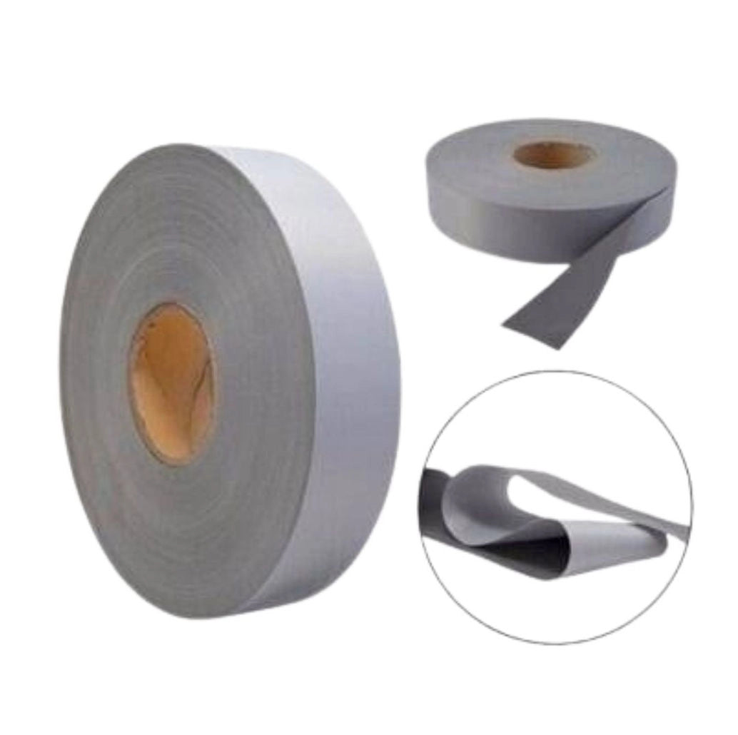 Cinta reflectante gris 2" - 5cm x 100m
